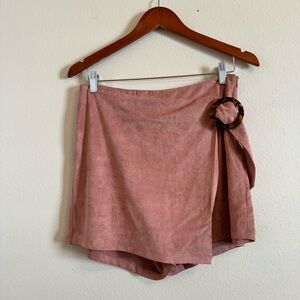 NEW HEM & THREAD buckle wrap skort
